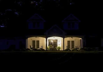 House before lighting is installed